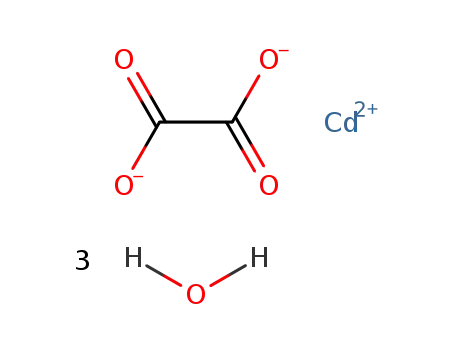 Molecular Structure of 20712-42-9 (Cadmium oxalate trihydrate.)