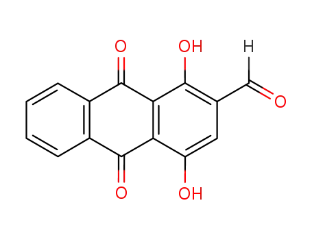 2-Anthracenecarboxaldehyde, 9,10-dihydro-1,4-dihydroxy-9,10-dioxo-