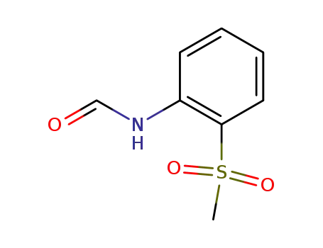 Molecular Structure of 93493-76-6 (Formamide, N-[2-(methylsulfonyl)phenyl]-)