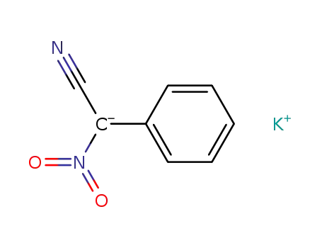 Benzeneacetonitrile, a-nitro-, ion(1-), potassium