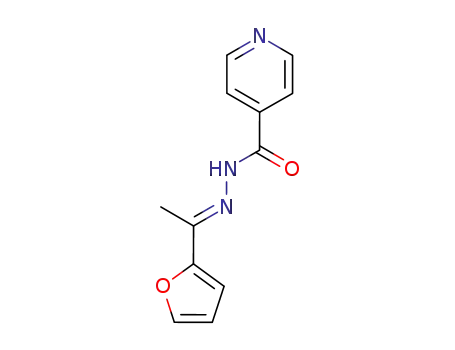 Molecular Structure of 3460-67-1 (1'(or 2')-[1-(2-furyl)ethylidene]nicotinohydrazide)
