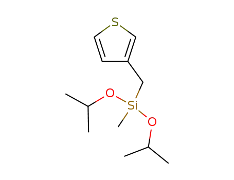 Molecular Structure of 85719-70-6 (Silane, methylbis(1-methylethoxy)(3-thienylmethyl)-)