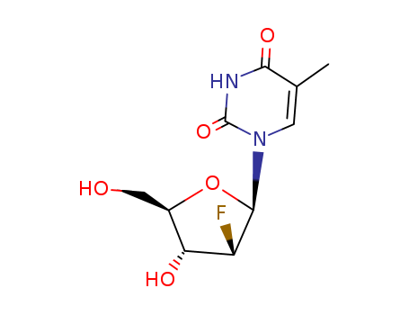 2,4(1H,3H)-Pyrimidinedione,1-(2-deoxy-2-fluoro-b-D-arabinofuranosyl)-5-methyl-