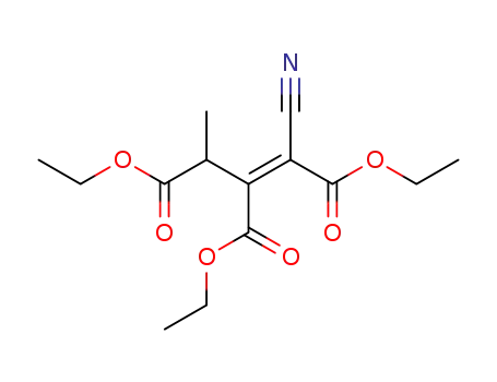 Molecular Structure of 10269-76-8 (1-cyano-but-1-ene-1,2,3-tricarboxylic acid triethyl ester)