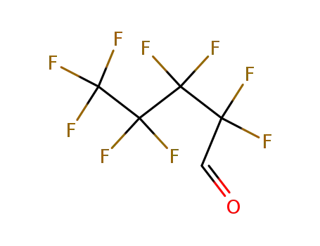 Molecular Structure of 375-53-1 (NONAFLUOROPENTANAL HYDRATE)