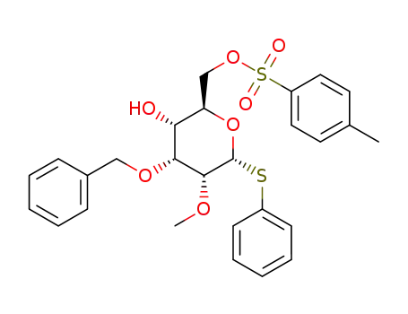 phenyl 3-O-benzyl-2-O-methyl-6-O-p-toluenesulfonyl-1-thio-α-D-ribohexopyranoside