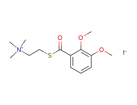 Molecular Structure of 110386-96-4 (Ethanaminium, 2-[(2,3-dimethoxybenzoyl)thio]-N,N,N-trimethyl-, iodide)