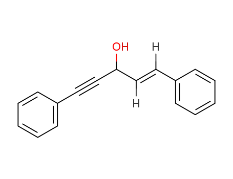 Molecular Structure of 63124-66-3 (1-Penten-4-yn-3-ol, 1,5-diphenyl-, (1E)-)