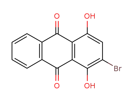 Molecular Structure of 81-52-7 (2-bromo-1,4-dihydroxyanthraquinone)