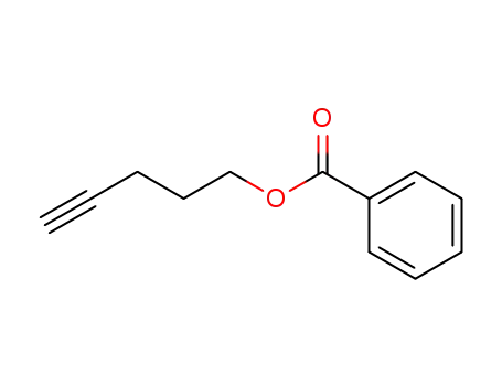 Molecular Structure of 100330-28-7 (4-Pentyn-1-ol, benzoate)