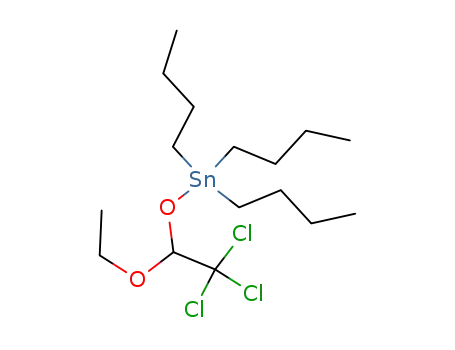 Molecular Structure of 21001-96-7 (2.2.2-Trichlor-1-ethoxy-1-(tributyl-stannoxy)-ethan)