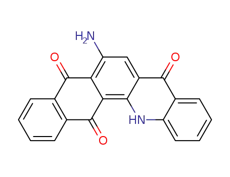 Molecular Structure of 81-73-2 (6-aminonaphth[2,3-c]acridine-5,8,14(13H)-trione)