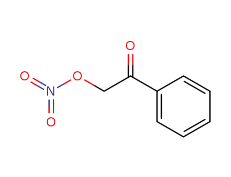 Molecular Structure of 66702-75-8 (Ethanone, 2-(nitrooxy)-1-phenyl-)