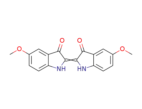 Molecular Structure of 100174-55-8 (5,5′-dimethoxyindigo)