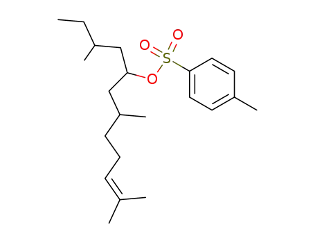 Toluene-4-sulfonic acid 3,7-dimethyl-1-(2-methyl-butyl)-oct-6-enyl ester