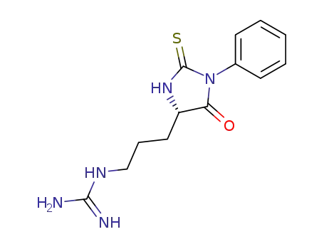 Molecular Structure of 29635-93-6 (PHENYLTHIOHYDANTOIN ARGININE))