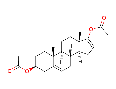 Molecular Structure of 25256-95-5 (3β,17β-Diacetoxy-androsta-5,16-diene)