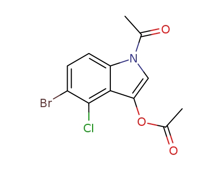 1H-Indol-3-ol, 1-acetyl-5-bromo-4-chloro-, acetate (ester) cas no. 3030-06-6 98%