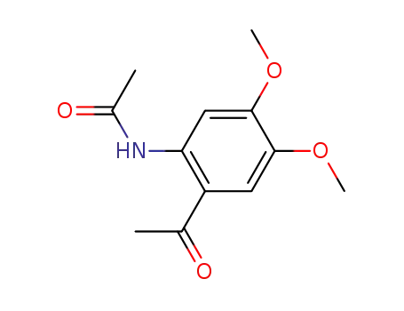 Molecular Structure of 148842-95-9 (N-(2-ACETYL-4,5-DIMETHOXY-PHENYL)-ACETAMIDE)