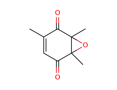 Molecular Structure of 32445-02-6 (2,3,6-trimethyl-2,3-epoxy-1,4-benzoquinone)