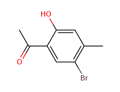 Molecular Structure of 50342-17-1 (4'-Bromo-2'-hydroxy-5'-methylacetophenone, 97%)