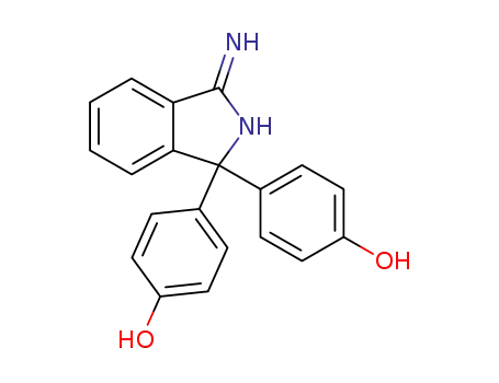Molecular Structure of 21216-19-3 (Phenol, 4,4'-(3-amino-1H-isoindol-1-ylidene)bis-)