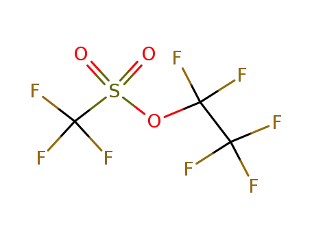 Molecular Structure of 74501-94-3 (Methanesulfonic acid, trifluoro-, pentafluoroethyl ester)