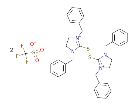 2,2'-Dithiobis(1,3-dibenzyl-2-imidazolinium)-bis(trifluormethansulfonat)