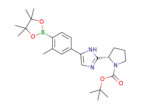 C<sub>25</sub>H<sub>36</sub>BN<sub>3</sub>O<sub>4</sub>