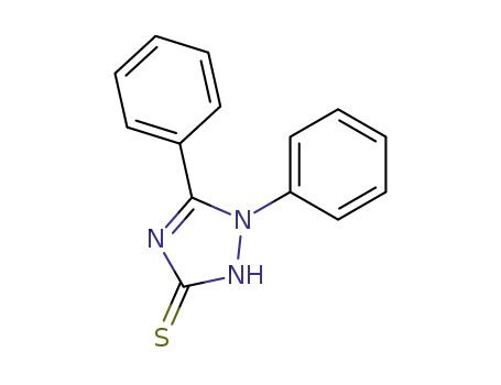 Molecular Structure of 5055-74-3 (1,5-Diphenyl-1H-1,2,4-triazole-3(2H)-thione)