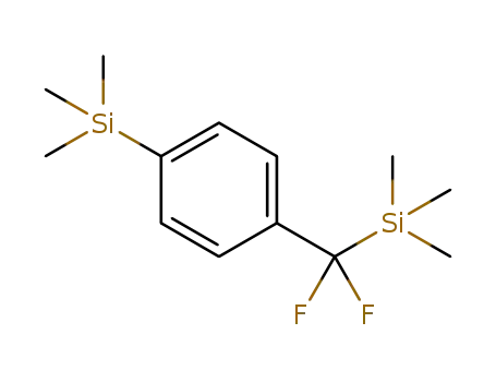 Molecular Structure of 1355722-38-1 (1-[difluoro(trimethylsilyl)methyl]-4-(trimethylsilyl)benzene)