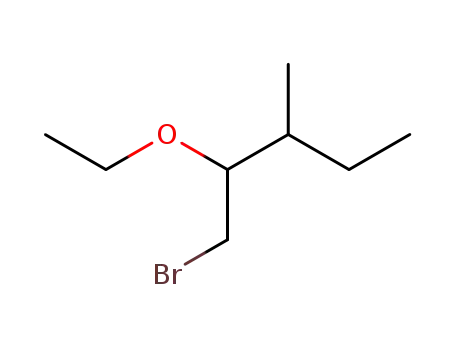 Molecular Structure of 859776-73-1 (2-ethoxy-1-bromo-3-methyl-pentane)