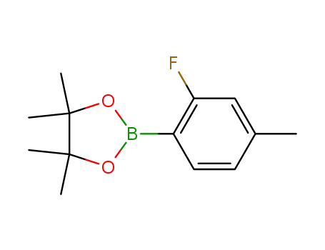 Molecular Structure of 1165936-03-7 (2-Fluoro-4-methylphenylboronic acid pinacol ester)