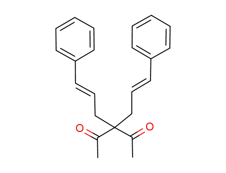 Molecular Structure of 106536-22-5 (3,3-bis(3-phenyl-2-propen-1-yl)pentane-2,4-dione)