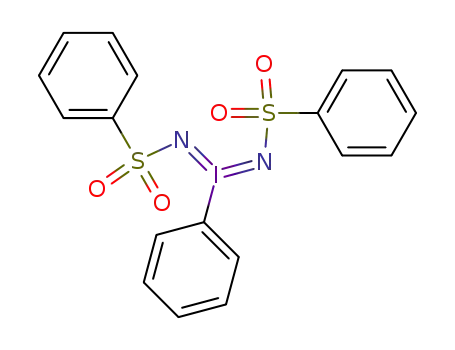 Molecular Structure of 87301-33-5 (Bis<phenylsulphonylimino>iodobenzene)