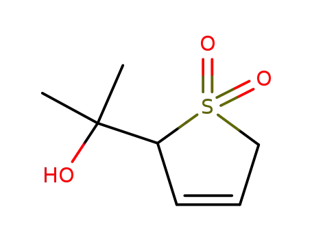 Molecular Structure of 4055-13-4 (2-(1-hydroxy-1-methylethyl)-3-sulfolene)