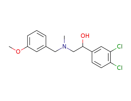 Molecular Structure of 802051-24-7 ((+)3,4-Dichloro-α-[[[(3-Methoxyphenyl)Methyl]MethylaMino]Methyl]-benzeneMethanol)