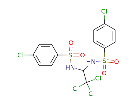 Molecular Structure of 107905-40-8 (N-(2,2,2-trichloro-1-p-chlorobenzenesulfonamidoethyl)-p-chlorobenzenesulfonamide)