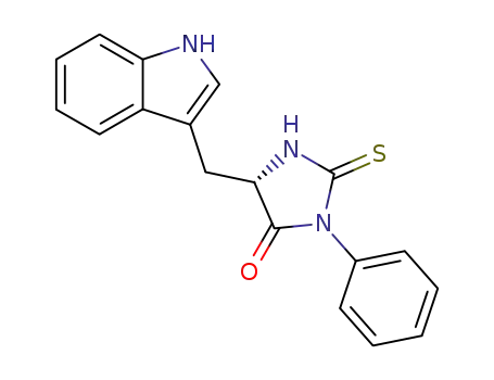 (5S)-2-Thioxo-3-phenyl-5-[(1H-indole-3-yl)methyl]imidazolidine-4-one