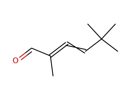 Molecular Structure of 146232-13-5 (2,5,5-trimethyl-2,3-hexadienal)