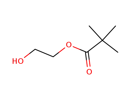 Molecular Structure of 20267-19-0 (2-hydroxyethyl 2,2-dimethylpropanoate)