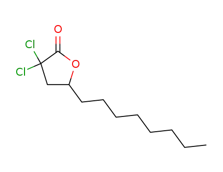 Molecular Structure of 67107-93-1 (3,3-Dichlorodihydro-5-octylfuran-2(3H)-one)