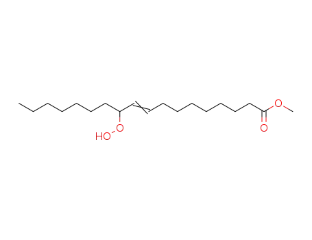 Molecular Structure of 13045-55-1 (9-Octadecenoic acid, 11-hydroperoxy-, methyl ester, (Z)-)