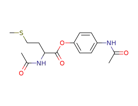 Molecular Structure of 69217-67-0 (4-(acetylamino)phenyl N-acetyl-DL-methionate)