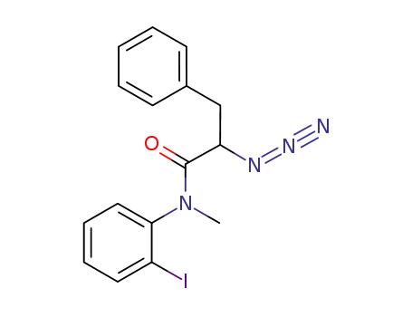 Molecular Structure of 1029963-89-0 (3-phenyl-2-azido-N-(2-iodophenyl)-N-methylpropanamide)