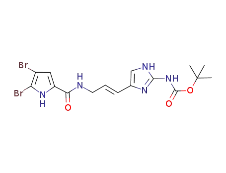 tert-butyl (E)-[4-(3-(4,5-dibromo-1H-pyrrole-2-carboxamido)prop-1-enyl)-1H-imidazol-2-yl]carbamate