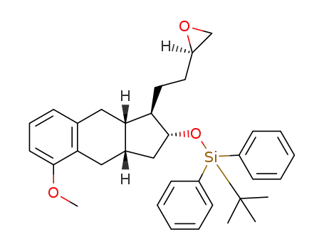 tert-butyI-(((1R,2R,3aS,9aS)-5-methoxy-1-(2-((R)-oxiran-2-yl)ethyl)-2,3,3a,4,9,9a-hexahydro-1H-cyclopenta[b]naphthalen-2-yl)oxy)diphenylsilane