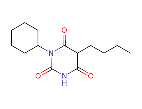 2,4,6(1H,3H,5H)-Pyrimidinetrione,5-butyl-1-cyclohexyl-