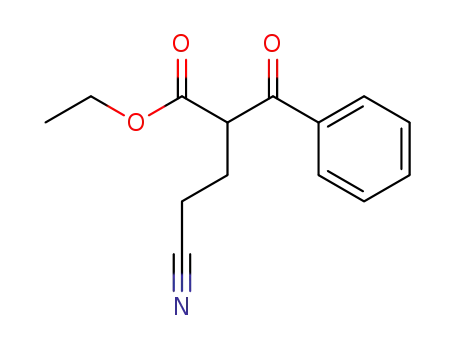 ethyl 2-benzoyl-4-cyano-butanoate
