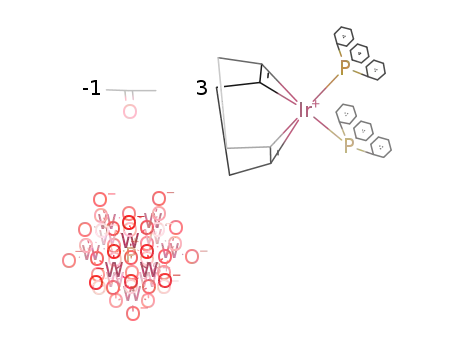 ((Ph<sub>3</sub>P)2Ir(COD))3PW<sub>12</sub>O<sub>40</sub>*n acetone